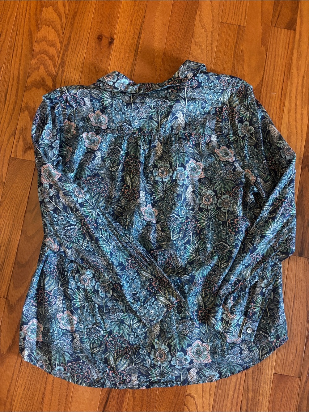 3-Piece Women's Sweater & Blouse Set - Cream, Maroon & Floral Blue - Picture 11 of 13